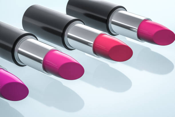 istock Lipstick with light color background, product photography, 3d rendering. 1150083578