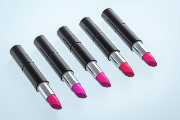 istock Lipstick with light color background, product photography, 3d rendering. 1150083587