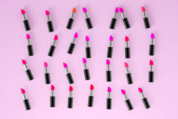 istock Lipstick with light color background, product photography, 3d rendering. 1150083643