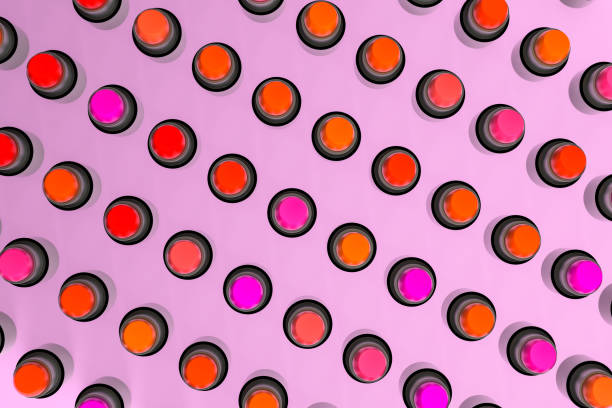 istock Lipstick with light color background, product photography, 3d rendering. 1150083706