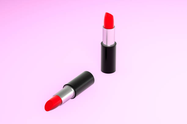 istock Lipstick with light color background, product photography, 3d rendering. 1150083723