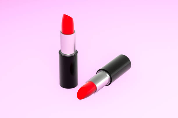 istock Lipstick with light color background, product photography, 3d rendering. 1150083728