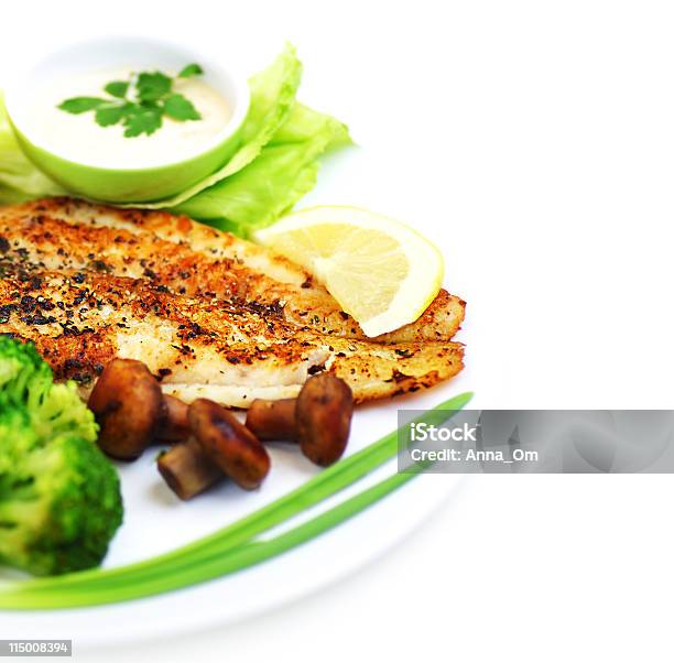 Tasty Fish Fillet Stock Photo - Download Image Now - Appetizer, Baked, Barbecue - Meal