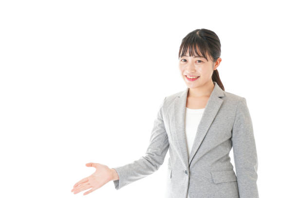 istock Business Woman guiding 1150085036