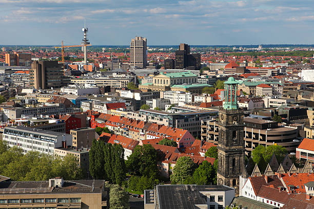 View on the center of Hannover  hanover germany stock pictures, royalty-free photos & images
