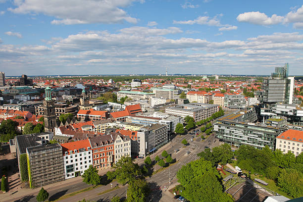 istock View on the center of Hannover 115008569