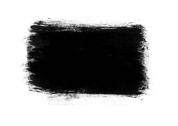 istock Black color graphic patches graphic brush strokes design effect element for background 1150089836