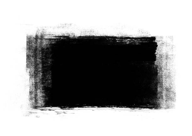 istock Black color graphic patches graphic brush strokes design effect element for background 1150090137