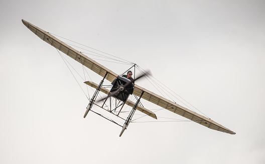 Gothenburg, Sweden - August 29 2010: Bleriot XI at the Gothenburg Aero Show