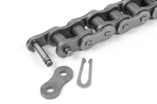 istock industrial driving roller chain on white background 1150094788