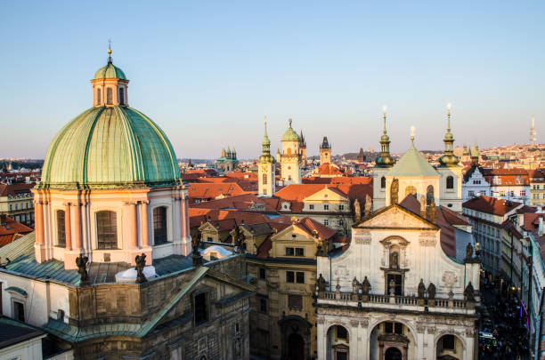 istock High view of Prague 1150095329