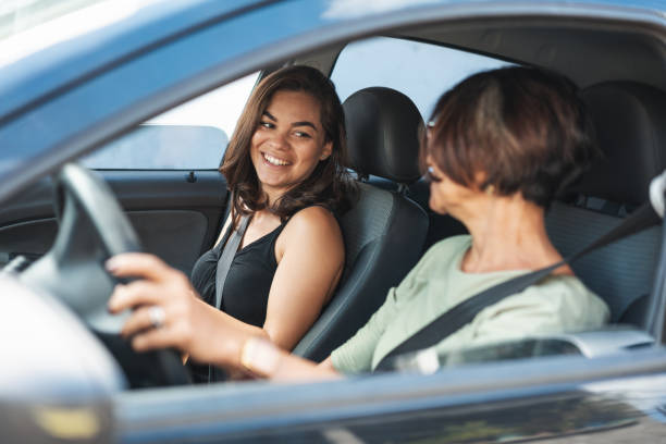 istock Friends talking during a car trip 1150096066