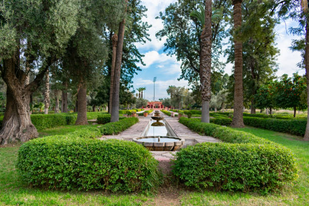 istock Water Fountain at Parc El Harti in Marrakech Morocco 1150096380