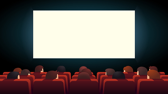 Movie Theater Interior Cinema Audience Crowd Watching Film Sitting In Rows Of Red Comfortable Chairs Looking At Big Lit Screen Flat Cartoon Vector Character Illustration Stock Illustration - Download Image Now - iStock Movie Theater Interior Cinema Audience Crowd Watching Film Sitting In Rows Of Red Comfortable Chairs Looking At Big Lit Screen Flat Cartoon Vector Character Illustration Stock Illustration - Download Image Now - iStock