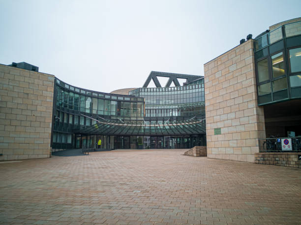 Dusseldorf, Germany - May 2 2019: The Landtag of North Rhine-Westphalia is the state parliament (Landtag) of the German federal state of North Rhine-Westphalia, which convenes in the state capital of Düsseldorf