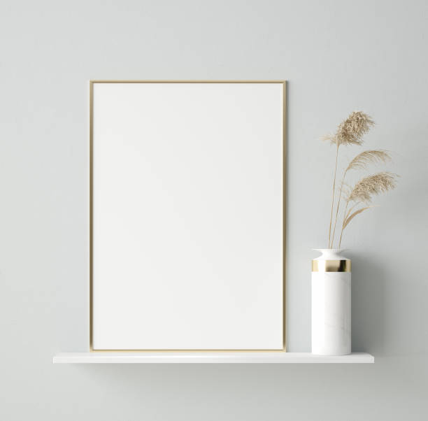 istock Mock up poster in interior background, Scandinavian style 1150101818