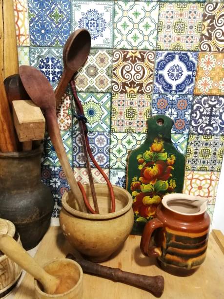 istock Ethnic dishes, household items of ancient 1150102040