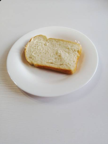 istock A piece of toast white bread on a white plate on a white background 1150102138