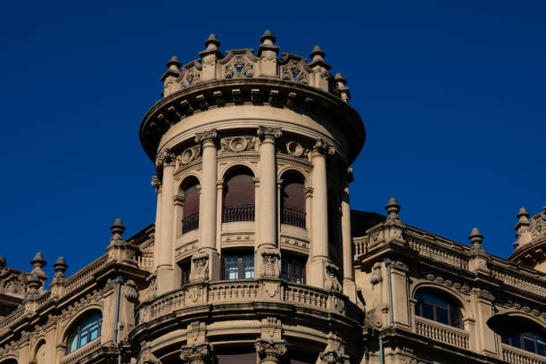 istock Old building facade on Diego Lopez de Haro Avenue 1150105180