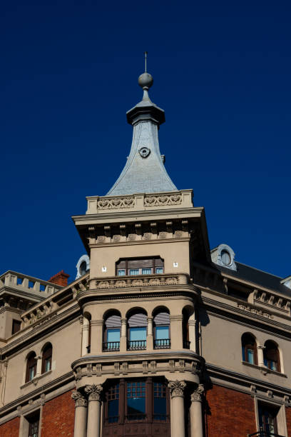 istock Old building facade on Diego Lopez de Haro Avenue 1150105434