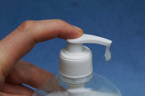 istock finger presses white dispenser in a plastic bottle 1150111653
