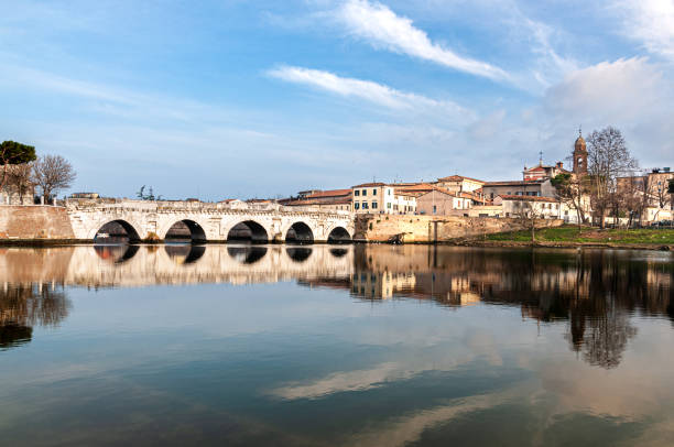 istock Tiberius Bridge at Rimini city, in the Emilia Romagna, Italia 1150113525