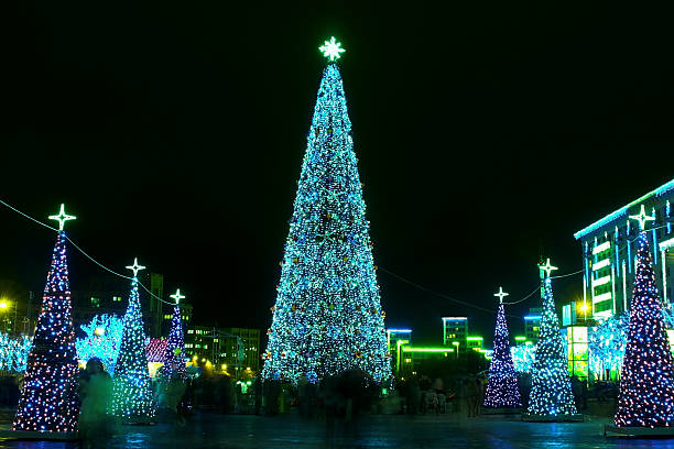 istock Christmas and New Year illumination 115011439