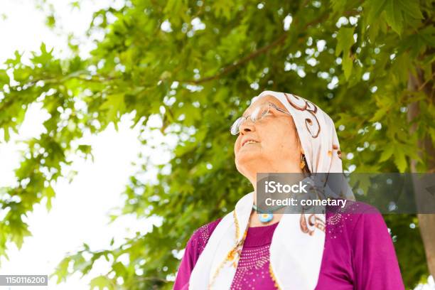 Portrait Of Senior Woman Smiling Stock Photo - Download Image Now - 90 Plus Years, Active Seniors, Adult