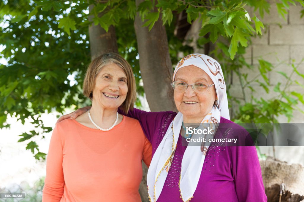 Portrait of senior woman's smiling 65-69 Years Stock Photo