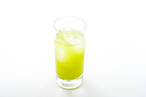 Iced green tea. Japanese green tea.