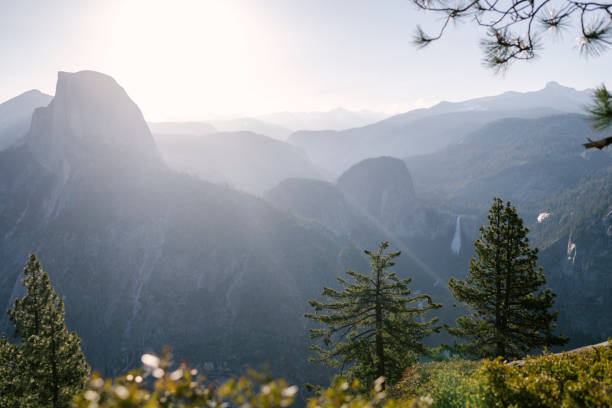 istock Early morning sunshine over Yosemite valley and Half Dome 1150117717