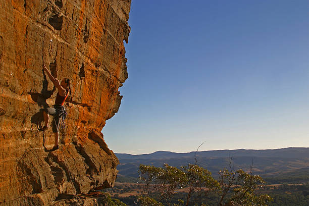 istock Female Rockclimber - late afternoon 115011822