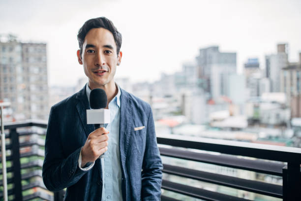 istock Professional news reporter 1150119195