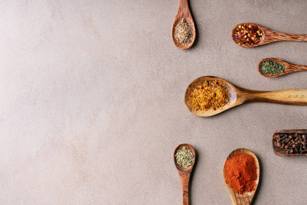 istock Variety of spices in spoons 1150121389