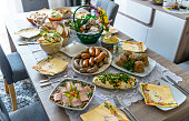 Traditional Eastern European meals on the occasion of Easter.