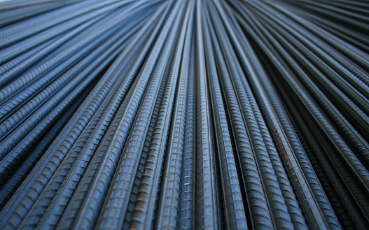 A pile of construction rod