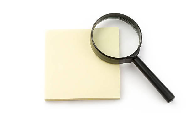 istock Magnifying glass and stickers 115013094