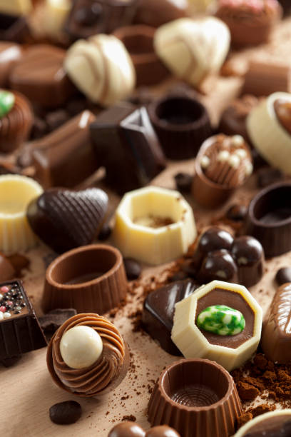istock Dark, milk and white chocolate 1150136534