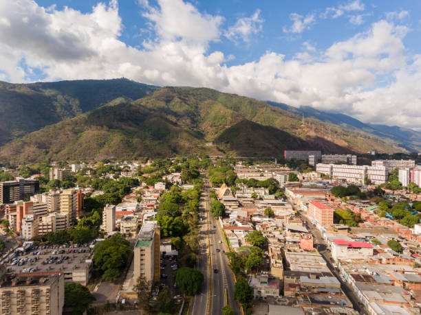 istock Aerial view Caracas west side on sunset 1150137497