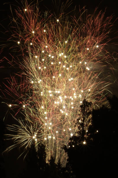 istock Nice and colorful fireworks in italy 1150137527