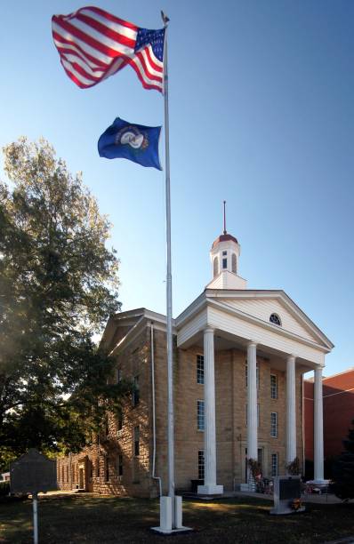 lewis county courthouse - wpa stock-fotos und bilder