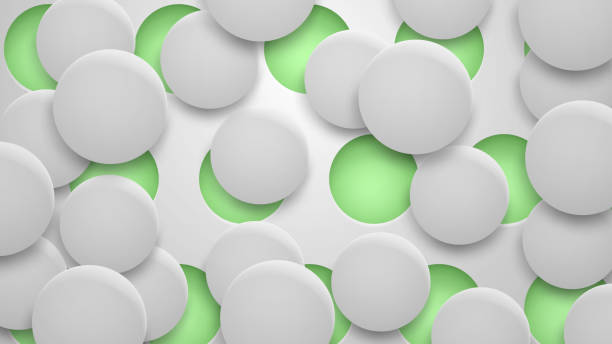istock Background of holes and circles with shadows 1150159147