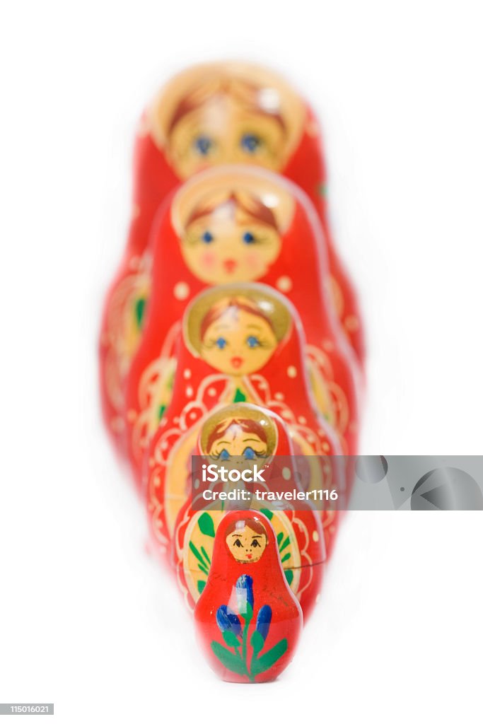 Bamboline russe - Foto stock royalty-free di Ambientazione interna