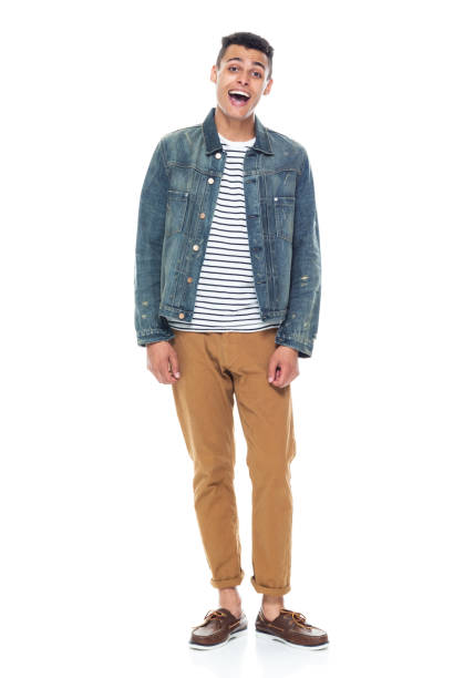 istock Good looking African American black man wearing a jean jacket - smiling 1150163151