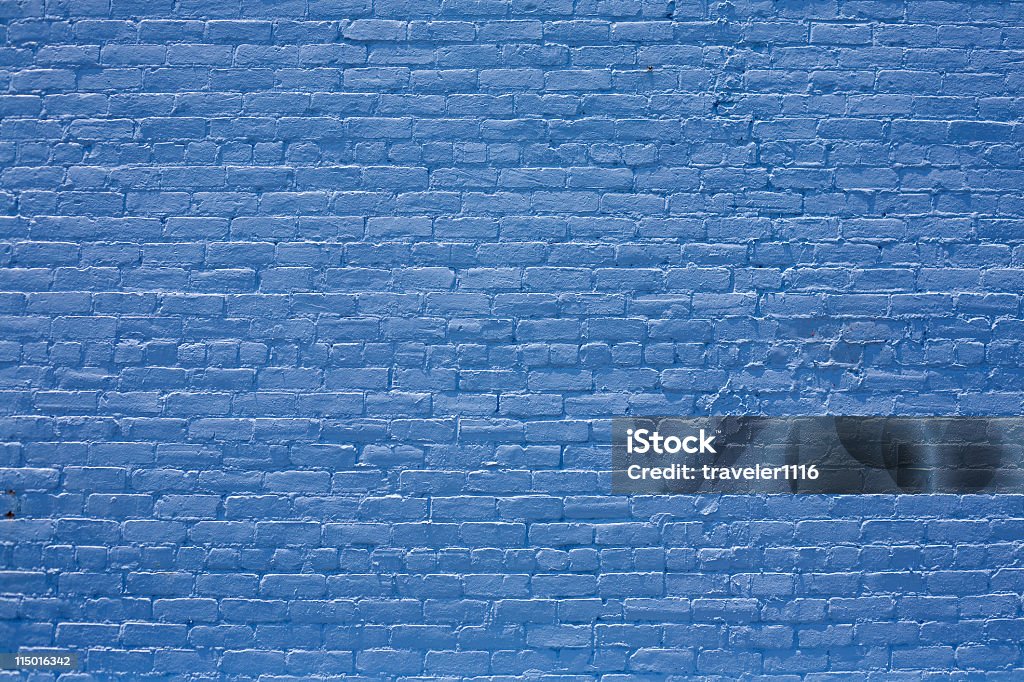 Azul parede de tijolo XL - Royalty-free Azul Foto de stock