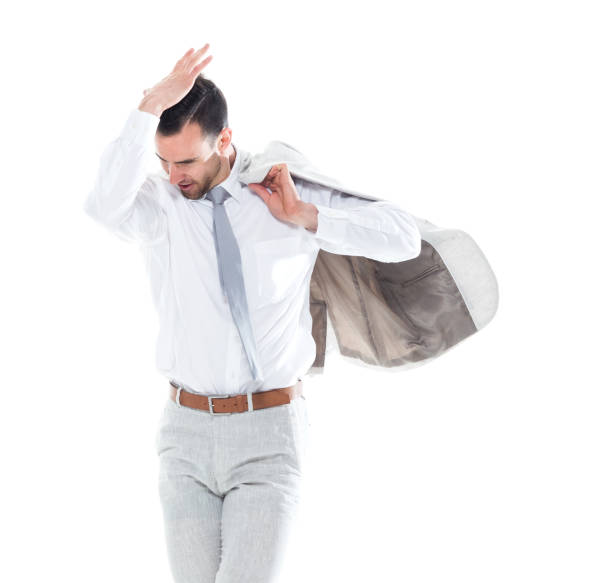 istock Handsome businessman is excited and dancing 1150163576