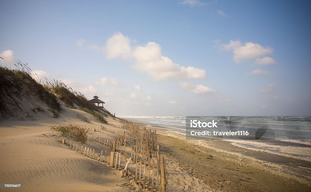 Gazebo On Beach  North Carolina - US State Stock Photo