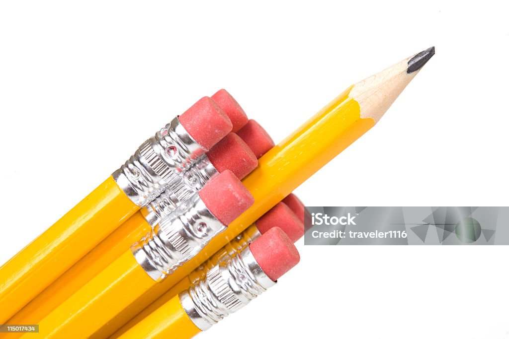 Plusieurs crayons jaunes - Photo de Angle aigu libre de droits