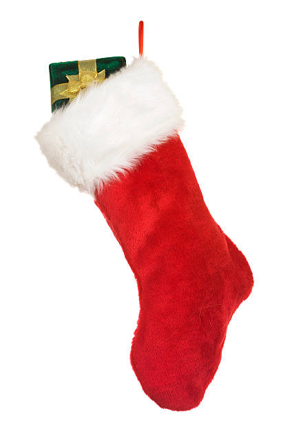 istock Isolated Red Christmas Stocking A Holiday Ornament 115017473