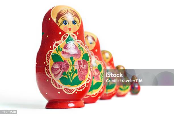 Rosyjski Lalki Xl - zdjęcia stockowe i więcej obrazów Matrioszka - Matrioszka, Białe tło, Czerwony
